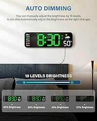 Digital Wall Clock, Digital Clock Large Display