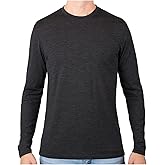 MERIWOOL Mens 100% Merino Wool Base Layer Lightweight Long Sleeve Thermal Shirt