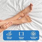 Sumiwish Toe Separators & Spacers 4 Pairs Beige Soft Toe Straighteners view 5