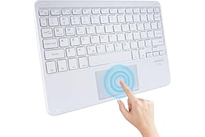 Wireless Touchpad Keyboard,Portable Bluetooth Keyboard with Trackpad, Ultra-Slim Universal Rechargeable Bluetooth Keyboard fo