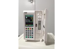 Veterinary Infusion Pump – Volume & Drip-Rate Modes, Rapid Infusion & KVO, 1–1200 mL/h, 1–400 Drops/min, Preset 0–9999 mL, Co