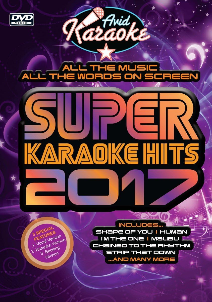 Super Karaoke Hits 2017 [DVD] Amazon.co.uk Karaoke DVD & Bluray
