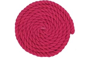 West Coast Paracord Twisted 3 Strand Natural Cotton Rope Artisan Cord – 1/4, 1/2, 5/8, 3/4 and 1 Inch Diameters – 10, 25, 50, 100 Feet