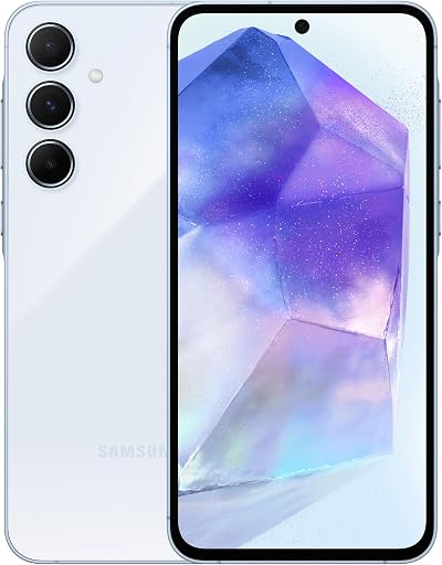 Samsung Galaxy A55 128GB 5G SIM Free Iceblue Italian Hungarian Polish Romanian