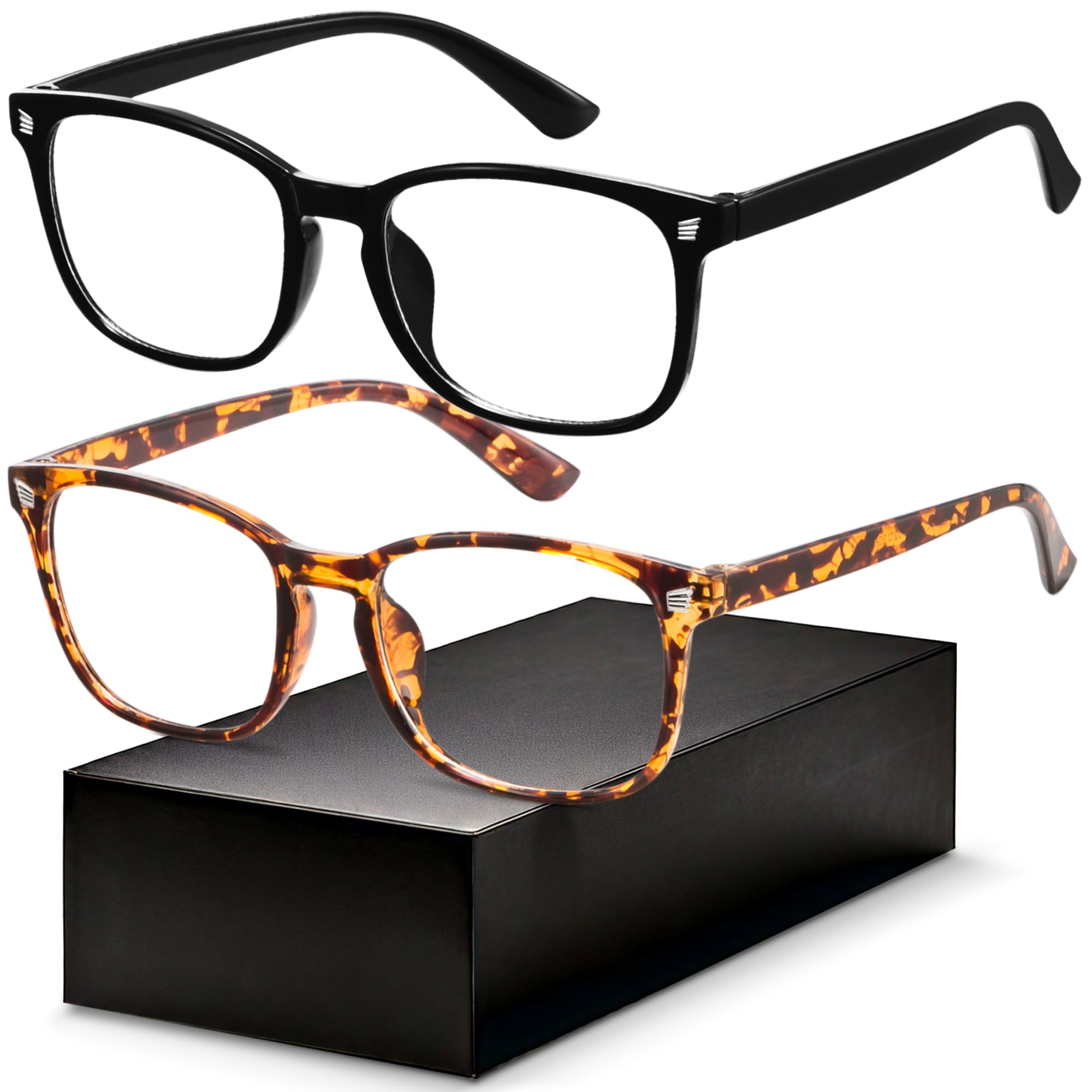 Gaoye Blue Light Blocking Glasses - Fashion Square Eyeglasses, Anti UV Ray Computer Gaming Glasses Blue Blockers for Women/Men