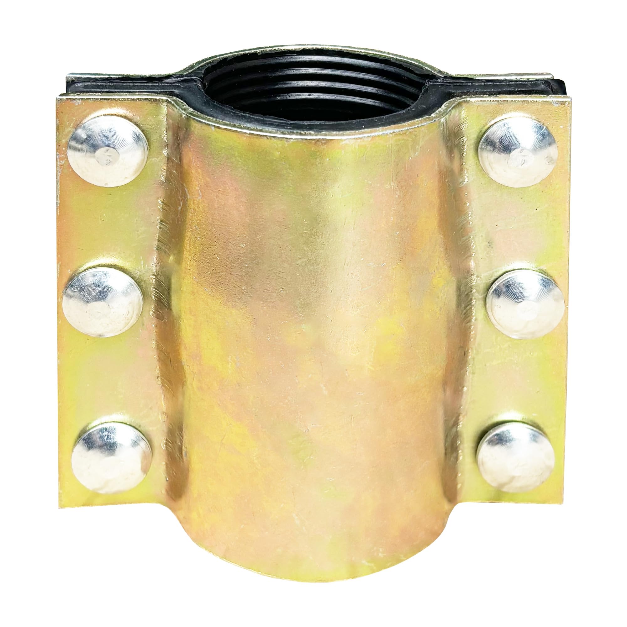 Photo 1 of Water  Repair Clamp for 2 inch Pipe(OD of Applied Pipe 2.37 inch),Leak Sealer for Pipes and Plumbing,Length 4.72 inch,Suitable for PE/PPR/Steel/Iron Pipe,Bronze
