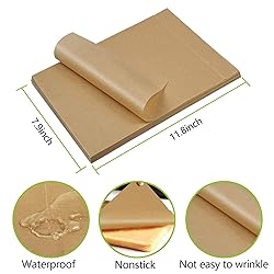 QYH 300 Pcs Parchment Paper Sheets for Baking, 8x12