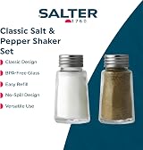 Salter 750 CLXR Salt & Pepper Shakers Set of 2, BPA-Free Glass, 30g/15g view 2