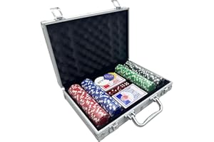 MOYITNCWL Clay Poker Chips Set - 200pcs 11.5 Grams with Aluminum Case Chips for Casino Party Accessories for Blackjack, Texas