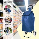 SG Traders 51L Lightweight Shopping Trolley on Wheels Blue view 3
