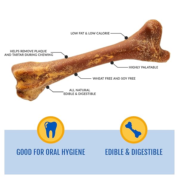 N-BONE 3.2-OUNCE THE ORIGINAL BAGGED BONE TREAT FOR DOGS, LARGE, CHICKEN FLAVOR