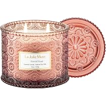 Amazon.com: LA JOLIE MUSE Rose Candle, Mothers Day Candle for Mom ...