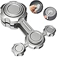Cool Fidget Spinner Toy for Kids Adults Stress Relieve, Metal Fidget Toy Hand Finger Spinning Gyro, Small Gadget Toy Birthday Gift for Boy Girl, Desk Toy for Anti-Anxiety Keep Clam Focus Boredom