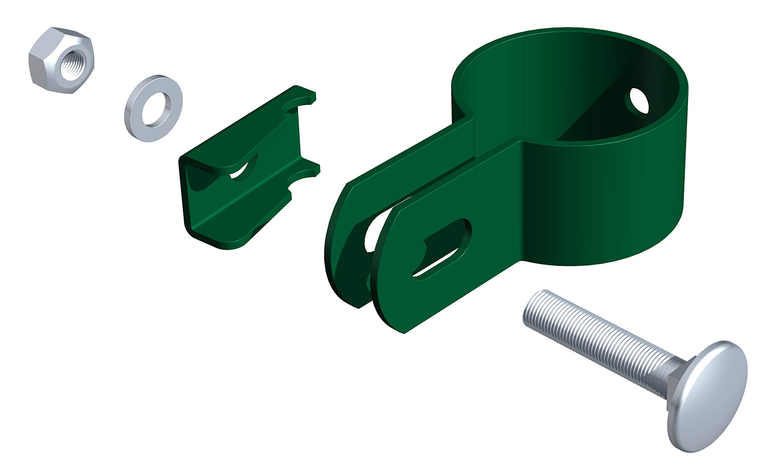 GAH-Alberts End Clamp 34 mm Gruen