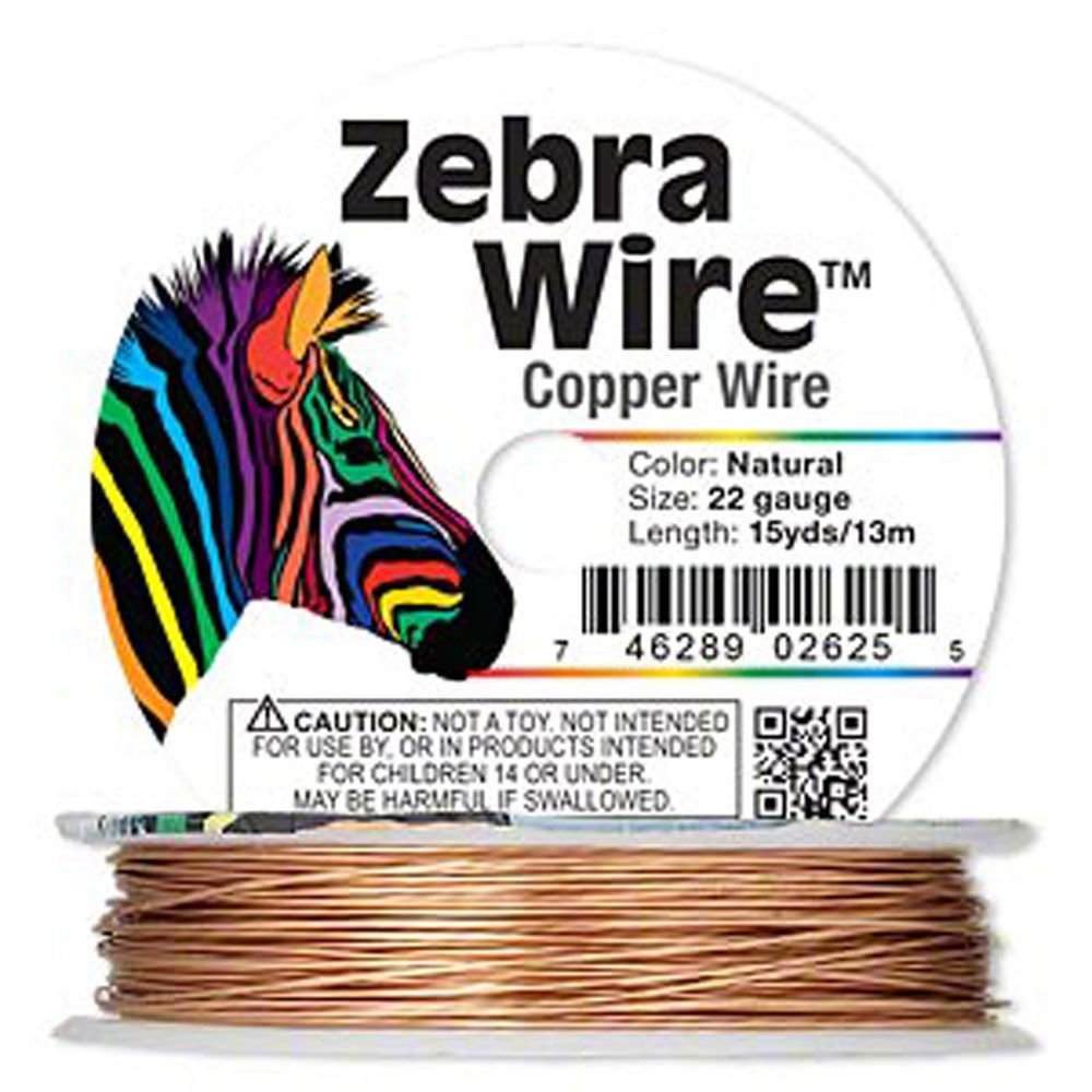 Zebra Wire Gold/Silver/Copper Round Spool