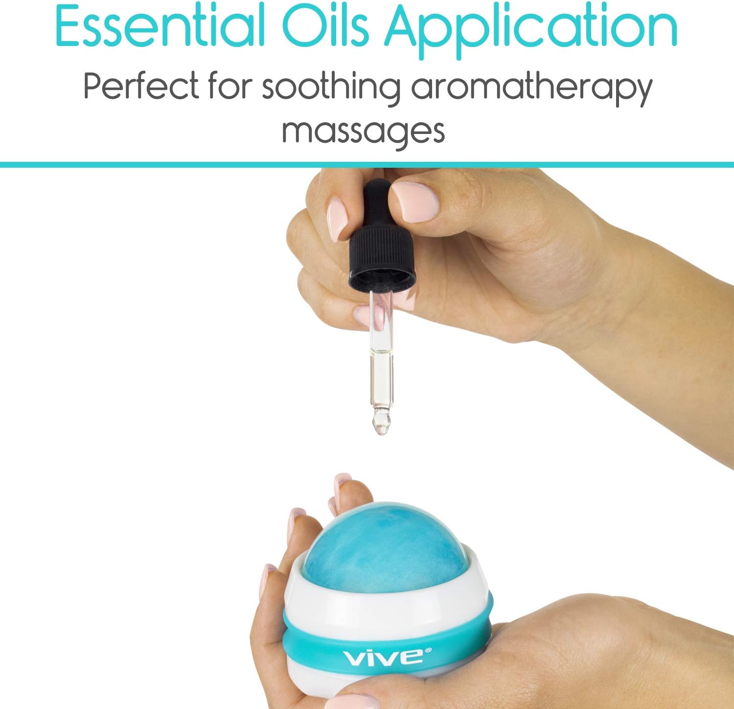 Vive Massage Roller Ball (2-Pack) - Self, Full Body Manual Mini Massager for Athletes and Sore Muscle Pain Relief, Recovery - Relaxing Therapy for Arms, Legs, Back and Foot: Health & Personal Care