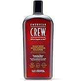 American Crew Shampoo for Men, Daily Deep Moisturizer, Naturally Derived, Vegan Formula, Citrus Mint Fragrance, 33.8 Fl Oz