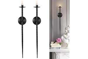 Wall Candle Holder, Large Wall Candle Sconces Set of 2 Twisted Candle Sconces Wall Mount Metal Candle Holders Decor for Dinin