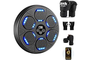 YORWHIN Smart Music Boxing Machine for Adults and Kids, Bluetooth Boxing Equipment with Boxing Gloves, Wall Mounted Electronic Punching Machine for Home Gym Workout Indoor