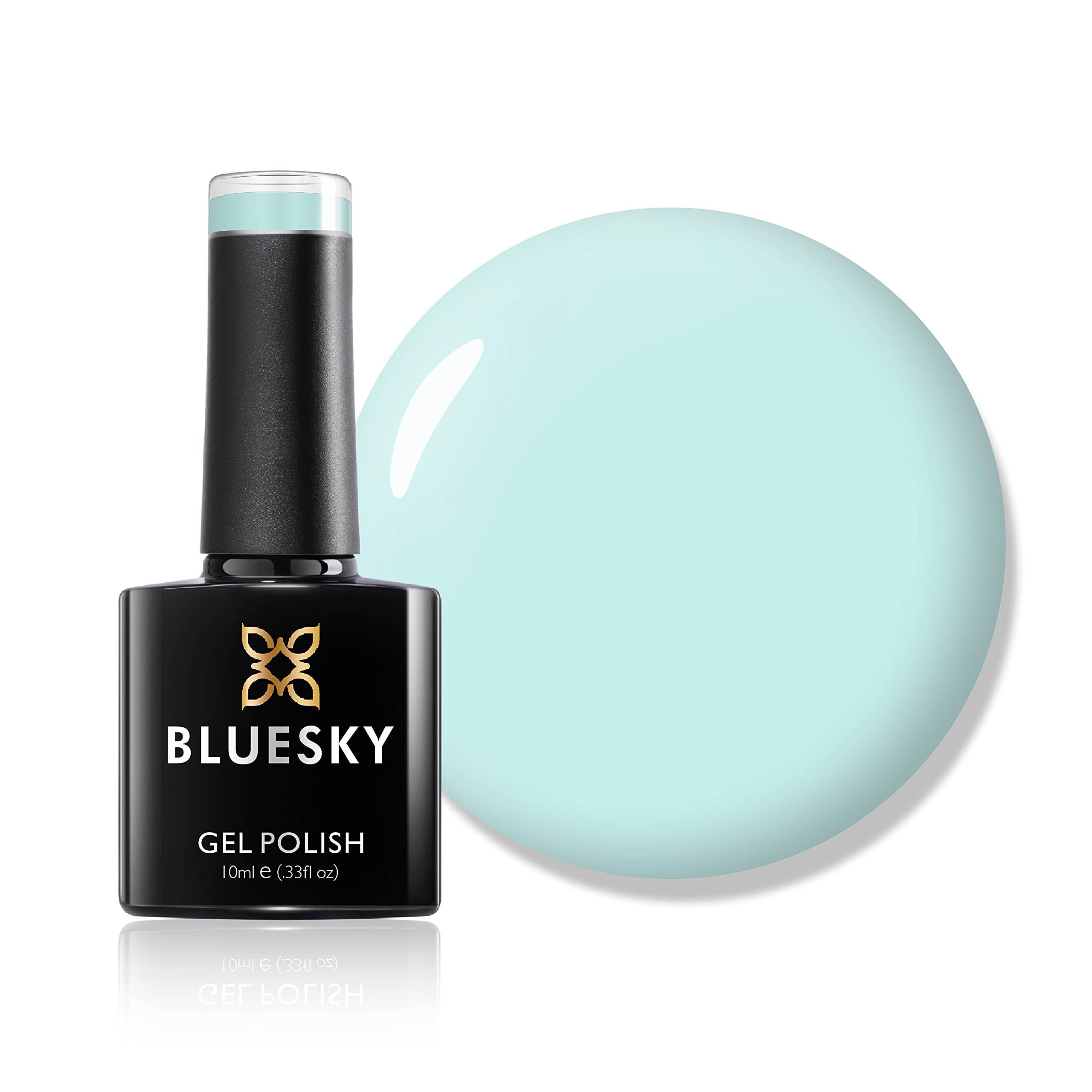 Bluesky Gel Nail Polish Turquoise Blue A103 10ml - UV LED Gel Polish Long Lasting Chip Resistant - Professional Soak Off Gel Nails - Salon Quality Arctic Blue Nail Colour - Vegan Cruelty Free