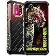 Ulefone Armor 22 Rugged Phone, IP68/IP69K, 64MP Wide-Angle & 64MP Night Vision Camera, 6.58”FHD+ 120Hz Display, 16GB+128GB MTK Helio G96, 6600mAh, 33W Fast Charging, Android 14, IR Blaster - Black