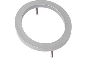 Montague Metal Products MHN-06-F-SR1-0 Solid Brushed Aluminum Modern Floating Address House Numbers, 6", Powder Coated Silver