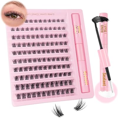 Sixstarhair Cluster Lashes Kit 120 Pcs DIY Lash Extensions 8-16mm