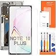 OLED for Samsung Galaxy Note 10 Plus Screen Replacement for Samsung Note 10 Plus LCD Display SM-N975F SM-N975U LCD Digitizer Touch Assembly Silver with Frame+Installation Video(Support Fingerprint)