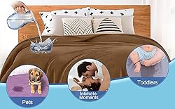Bedding Aid Queen Size Waterproof Blanket with