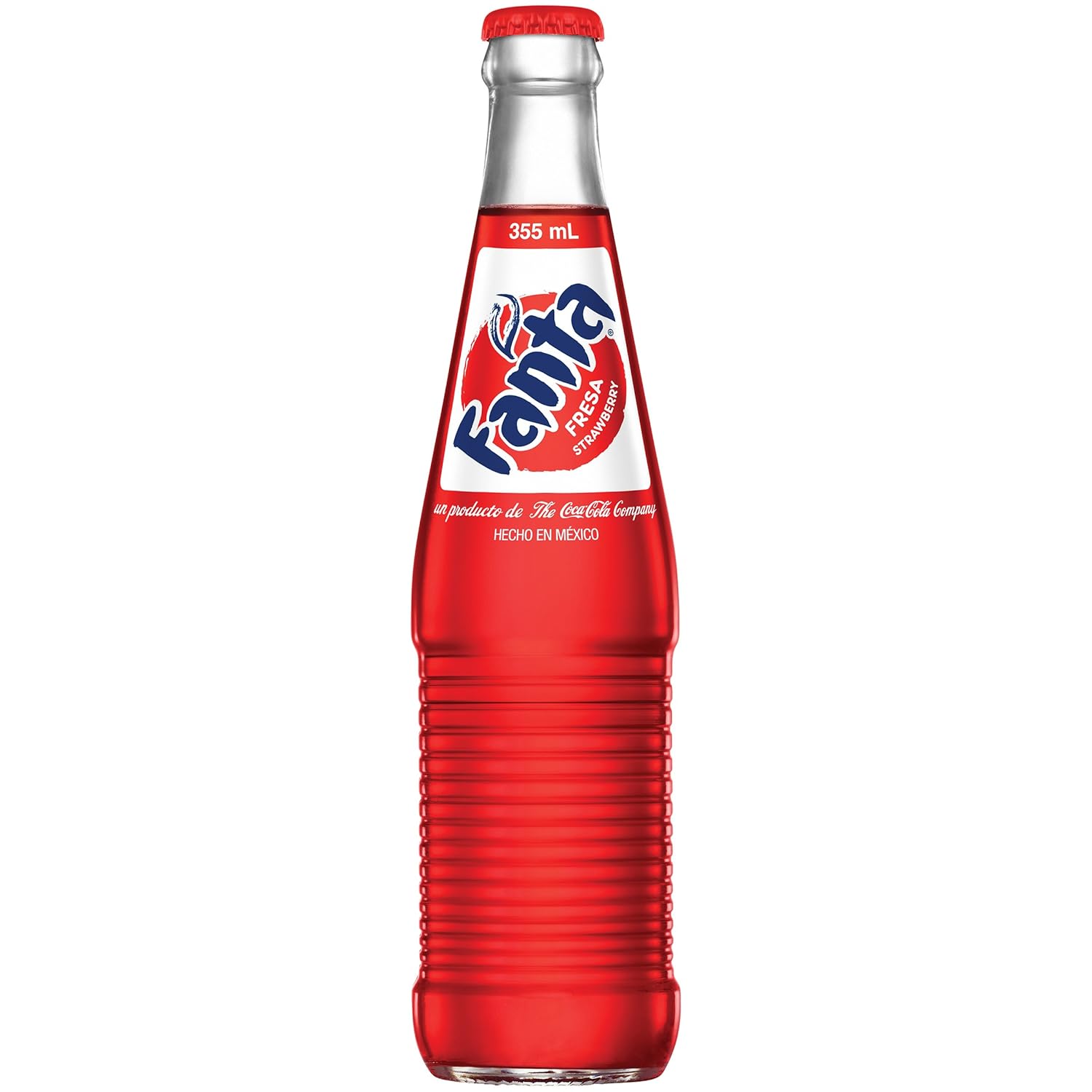 Mexican Fanta Strawberry Glass Bottle, 12 fl oz