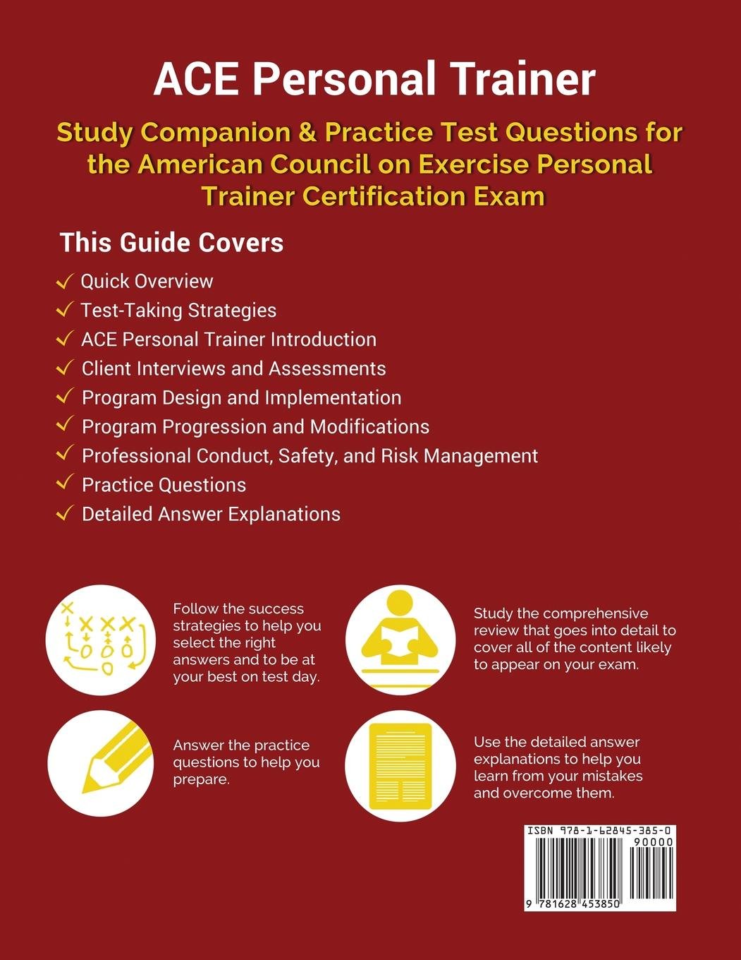 Buy Ace Personal Trainer Manual & Study Guide: Study Companion & Practice  Exam Questions for the American Council on Exercise Personal Trainer Test  Book ...