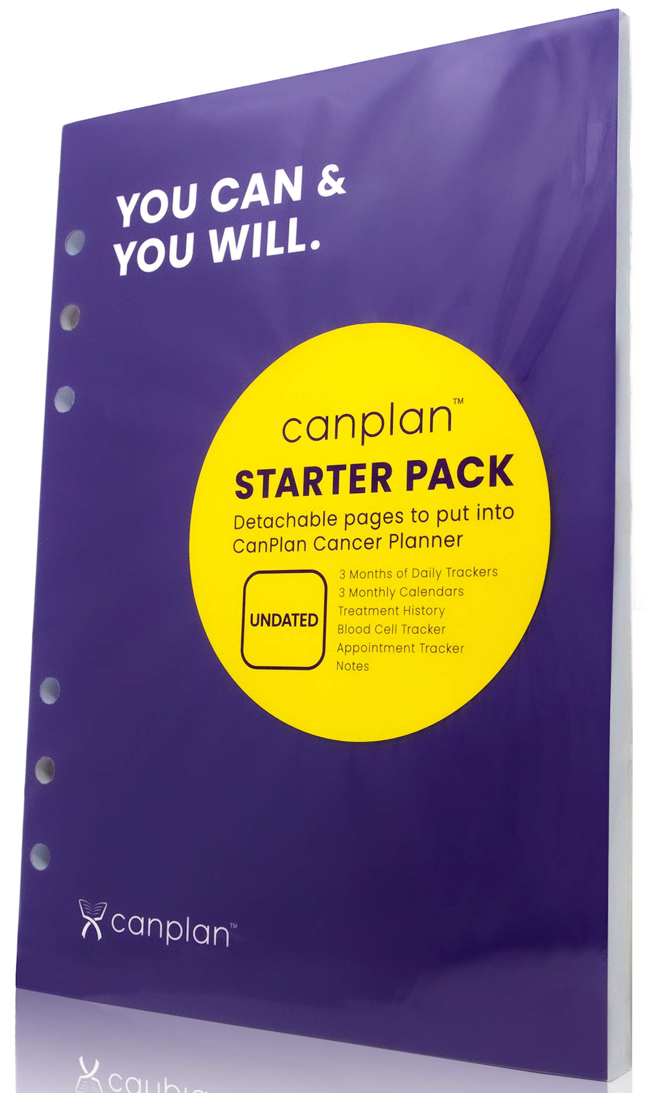 CanPlan Cancer Planner STARTER PACK (3-Month) - The Planner Made To Help You Fight Cancer Day By Day, Undated Daily Organizer