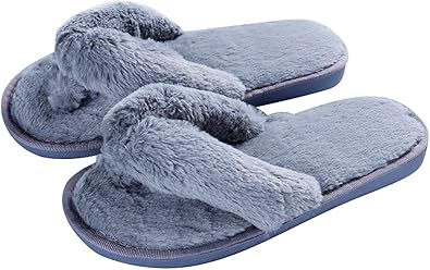 plush flip flop slippers