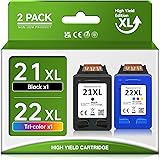 Printer Ink 21 22 Replacement for HP 21 22 Ink