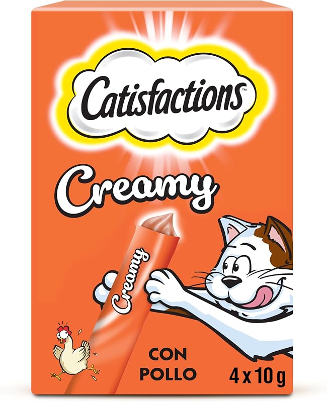 Premios para Gatos Creamy Pollo 11 x 4 x 10g