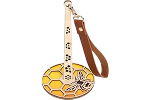 FRAGAMORY Yarn Holder, Yarn Spinner, Yarn Holder for Crocheting, Crochet Yarn Holder, Yarn Ball Holder, Yarn Spinner for Crocheting, Portable Wrist Yarn Holder, Portable Yarn Holder (Bee, 01)