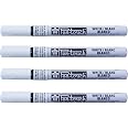 Sakura Pen-Touch Paint Markers 5-Pack – Permanent Metallic Colors, Medium Tip, For Glass, Wood, Metal & More