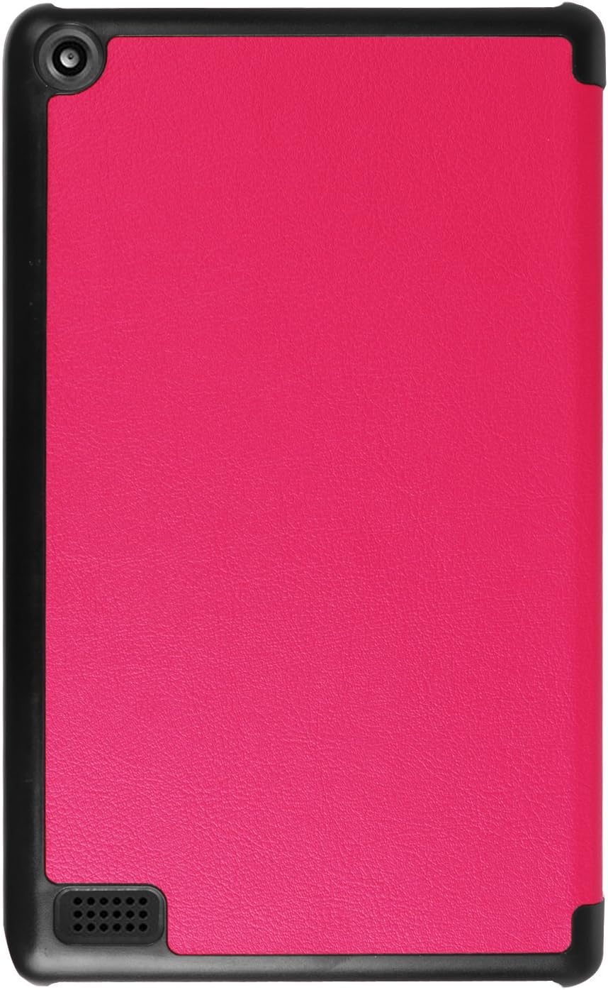 Case for New Amazon Fire 7 2017 ULTRA SLIM WITH STAND AND WAKE & SLEEP FUNCTION, hot pink - Image 3