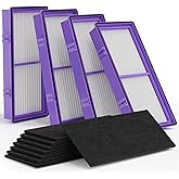 Leemone HAPF30AT-Total Aer1 Filter Replacement for Holmes Air Purifiers, Compatible with HAPF30AT and HAP242-NUC (4 HEPA + 8 Carbon Booster Filters),12 pack