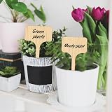 KINGLAKE 30 Pcs Bamboo Plant Labels with Marker Pen 10 x 6 cm T-Type view 7
