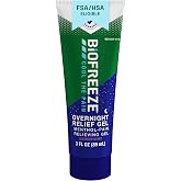 Biofreeze Overnight Pain Relief Gel, Lavender-Scented Menthol Gel, 3 FL OZ | For Muscle/Joint Pain, Simple Backache, Arthritis, Strains, Bruises &amp; Sprains, NSAID-Free, TSA-Friendly Travel Size