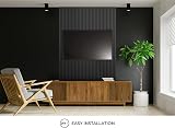 Fuse Acoustic Charcoal Oak Wooden Wall Panel 2400x600 mm MDF Slats 35x12mm view 4