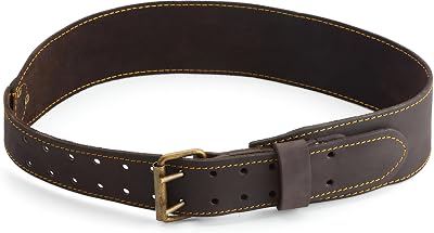 OX Pro 3 inch Tool Belt Oil-Tanned Leather Size Small Medium Blue