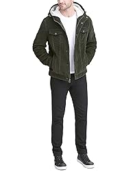 Levi's Men's Corduroy Sherpa Hooded Trucker