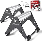 Push Up Bars, Heavy Duty Stainless Steel Push Up Handles, Parallettes Bars | 660 lb Capacity; Ergonomic Grips; Non-Slip Base; Wrist Support; Calisthenics; Home Gym Equipment; Strength Training; L-Sit