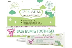 Jack N' Jill Baby Gum and Tooth Gel - Natural Teething Relief Gel for Babies, Gentle Formula with Chamomile and Calendula, No Added Sugars or Colors, Suitable for 4 Months and Up - 15 g