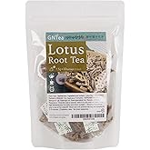 [GNTea] Vegan Lotus Root tea 30 teabags (pack of 1) 1.6oz, Triangle teabag (PLA), Handmade Roasting Leached tea