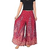 Lannaclothesdesign Palazzo Pants for Women Wide Leg Boho Harem Yoga Pants S M L XL Sizes