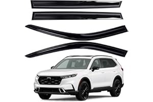 AUXKO Window Rain Guards for Honda CRV 2023 2024 2025 2026 Outside Tape-On Shatterproof Sun Smoke Guard Vent Visors Side Window Wind Deflectors Accessories for Honda CR-V 2023-2026