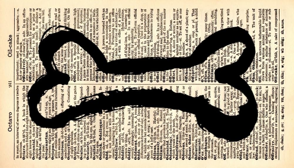 Amazon.com: Dog Bone Art Print - Kitchen Art Print - Vintage Art Print